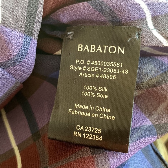 BABATON 100%Silk Blouse - Picture 6 of 8